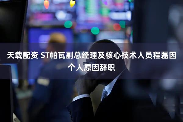 天载配资 ST帕瓦副总经理及核心技术人员程磊因个人原因辞职